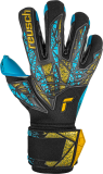 Reusch Attrakt Aqua Finger Support 5470450 7714 schwarz blau gold front